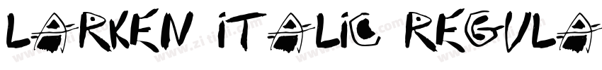 Larken Italic Regula字体转换